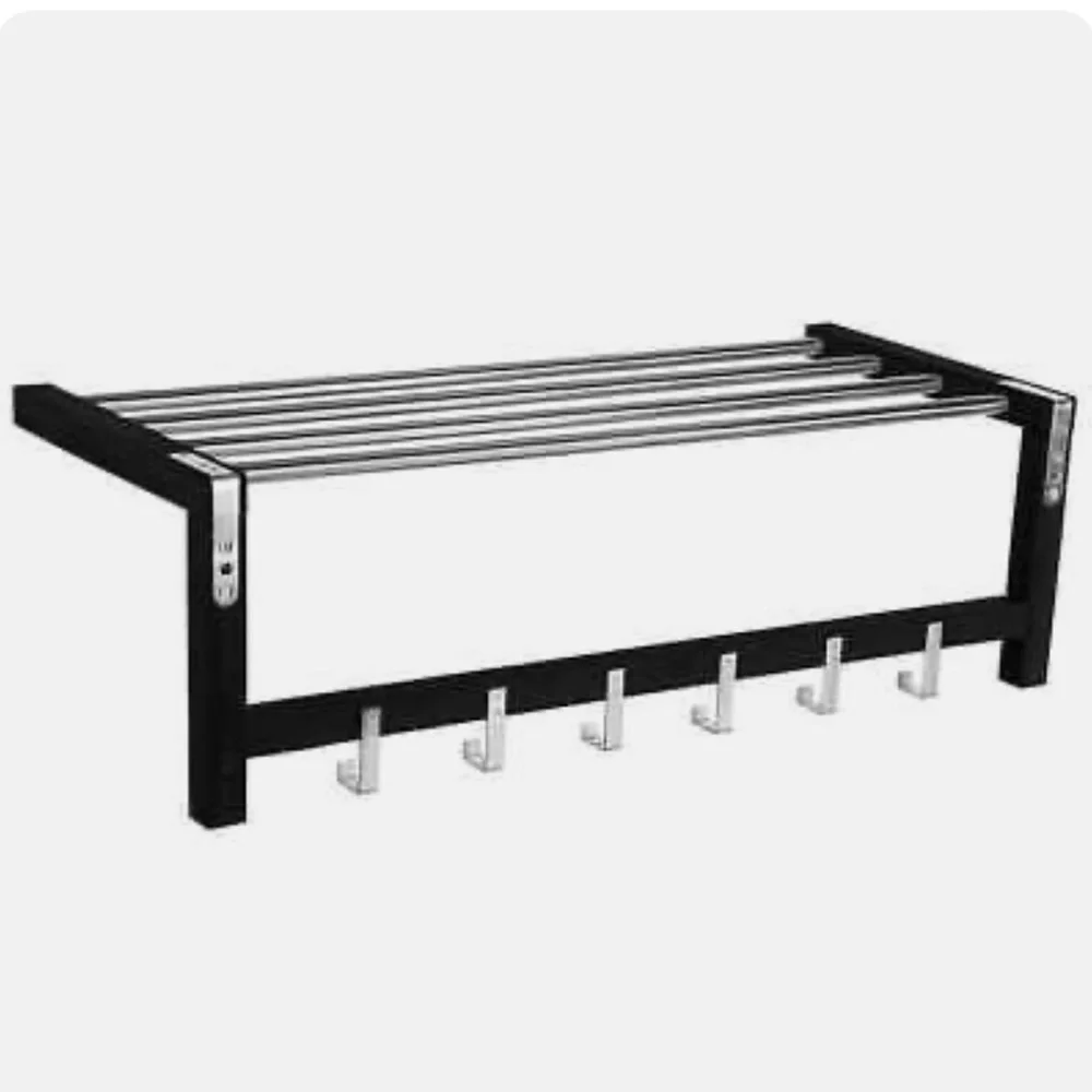 Evergreen Multi-Use Wall Shelf Black 31” X 10” X 12.5” -NEW
